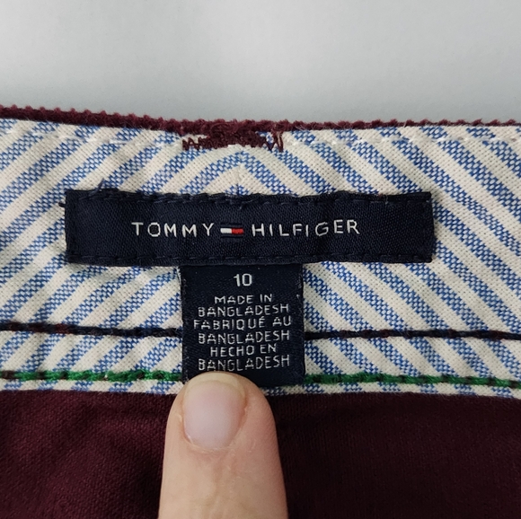Tommy Hilfiger Corduroy Burgundy Skirt - Picture 3 of 4